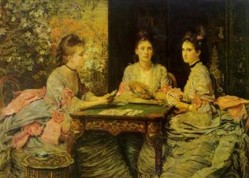 Sir John Everett Millais : hearts are trumps